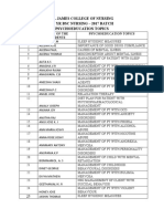 St. James College of Nursing Iii Yr BSC Nursing - 2017 Batch Psychoeducation Topics