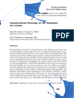 Herpetofaunal Diversity of MT Banahaw de PDF