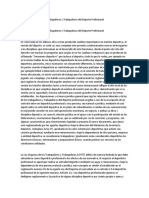 Analisis de La Ley de Los Trabajadores y Trabajadoras Del Deporte Profesional