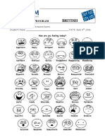 British - Emotions and Feelings - Face and Body Parts