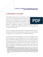 El Ser Del Patrimonio U Otra Manera de Auditar/ Mtro. Marcelino Núñez Trejo