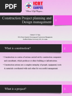 Construction Project Planning and Design Management