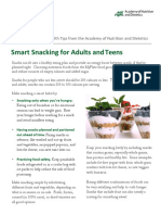 Smart Snacking For Adults and Teens