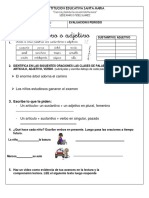 Evaluacion de Castellano IIperiodo