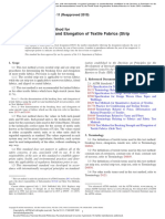 Breaking Force and Elongation of Textile Fabrics (Strip Method)