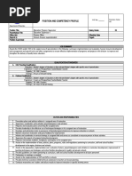 Position and Competency Profile: Department of Education