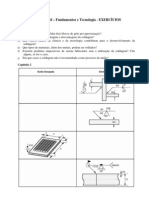 SOLDAGEM - Fundamentos e Tecnologia - EXERCÍCIOS