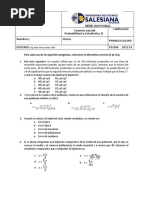 Para Cada Una de Las Siguientes Preguntas, Seleccione La Alternativa Correcta (1 PT C/u)