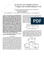 A Novel High Gain DC-DC Multilevel Boost Converter Using Voltage-Lift Switched-Inductor Cell