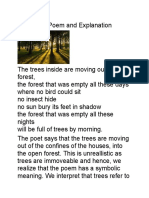 The Trees Poem and Explanation