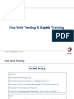 Gas Well Testing & Saphir Training Course by Total