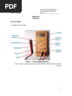 Experiment 2 Multimeter Data and Results