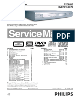 Philips - Gravador DVD DVDR615 - Manual de Serviço - 14123101 PDF