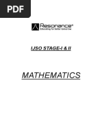 IJSO Stage-I & II - Expert - IX - Mahtemaitcs PDF