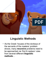 L Is For Linguistic Methods (And Lions)