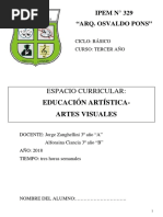 Cuadernillo de Tercer Añoartes Visuales 2018 PDF