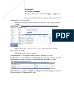 Ensembl Genes and Transcripts