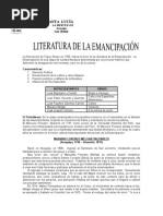 Práctica de Literatura de La Emancipación