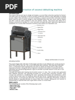Projects Based On Coconut Dehusking Machine