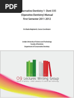 Conservative Dentistry Lab Manual PDF