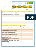 Português - Agosto - Sugestão de Atividade Escrita