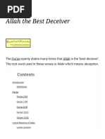 Allah The Best Deceiver - WikiIslam PDF