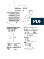 Soal Ulangan Teorema Pythagoras Kelas 8 Kurikulum 2013 PDF