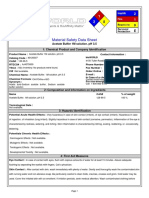 Material Safety Data Sheet: Acetate Buffer 1M Solution. PH 3.5 1: Chemical Product and Company Identification