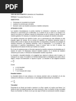 Informe Laboratorio Termofluidos