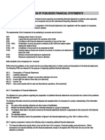 Preparation of Published Financial Statements