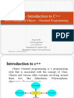 Unit I - Introduction To C++