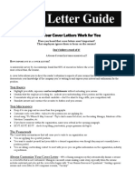 Cover Letter Guide: Make Your Cover Letters Work For You