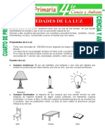 Propiedades de La Luz para Cuarto de Primaria