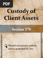 Custody of Client Assets: Section 270