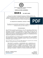 Resolución Número: Ministerio de Vivienda, Ciudad y Territorio