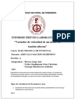 Informe Previo Laboratoria N°4 "Variador de Velocidad de Un Motor de Tensión Alterna"