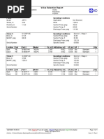 Valve Selection Report: Frame Operating Conditions