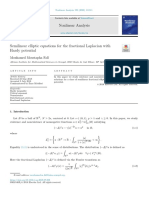 Semilinear Elliptic Equations For The Fractional Laplacian With Hardy Potential