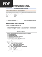 Carta Descriptiva "Sistema Respiratorio" ENF04S 21-1 (Mar y Vier)