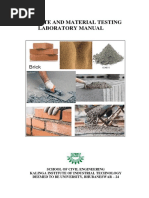 Material and Concrete Testing Lab Manual PDF