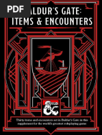 Baldur's Gate Items & Encounters (5e)