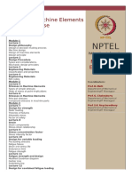 Nptel: Design of Machine Elements I - Video Course