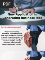 New Application in Generating Business Idea