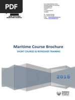 Maritime Course Brochure: Short Courses & Refresher Training