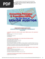 Accounting Principles & Procedures MCQs - FPSC Senior Auditor Tests PDF