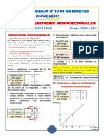 SEMANA 10-1ERO y 2D - MAGNITUDES PROPORCIONALES