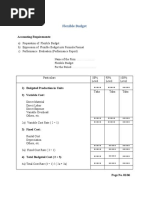 Flexible Budget: Accounting Requirements