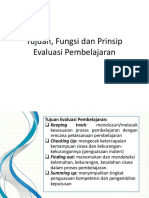 Tujuan, Fungsi, Dan Prinsip Evaluasi Pembelajaran