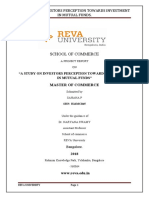 A Study On Investors Perception Towards Investment in Mutual Funds