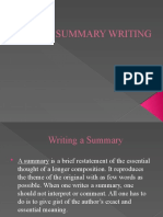 Summary Writing 5S PPT